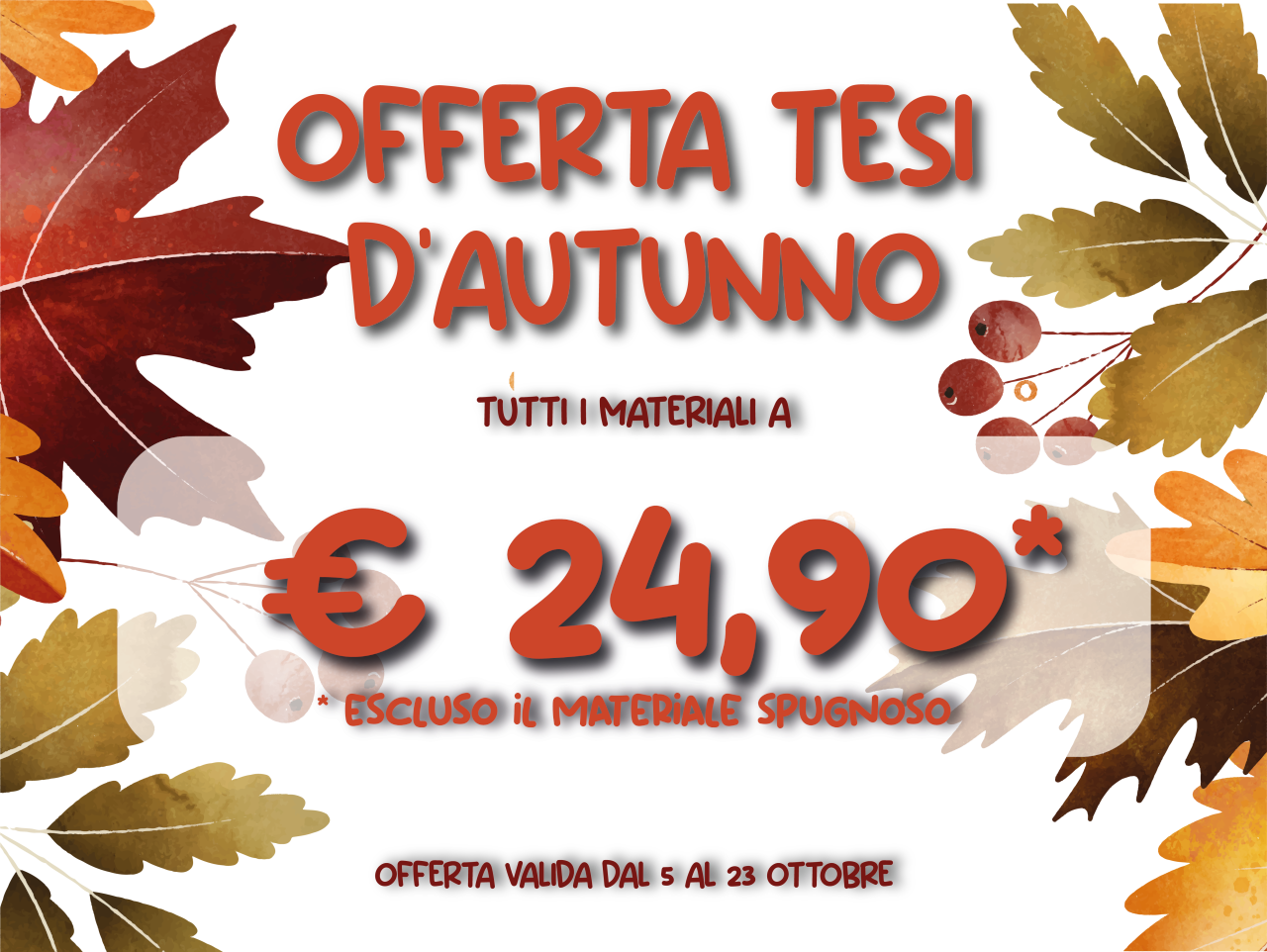 promo copisteria regina ottobre 2026